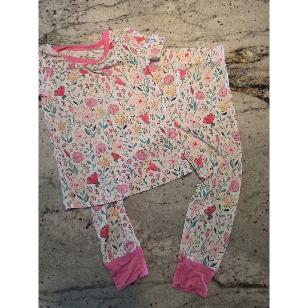 Caden Lane PJs 18-24m‎ pink floral set